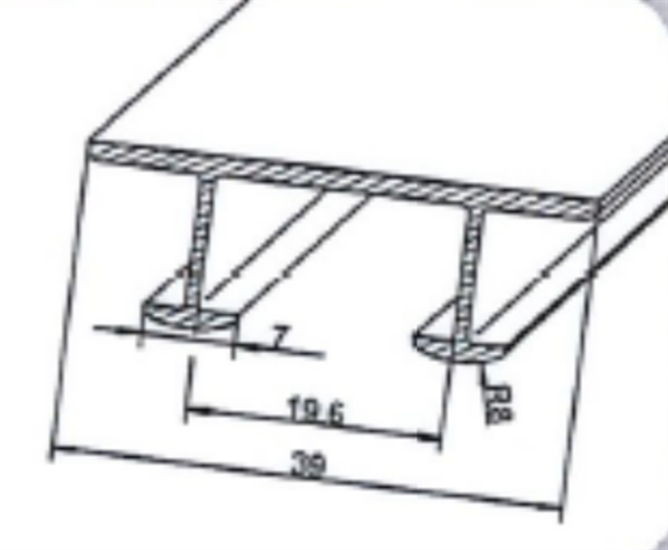 Vorhanggleiter U-Profil 20 Stk.