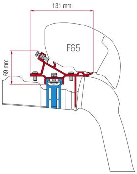 Halterung F65/80 VW Crafter ab 2017