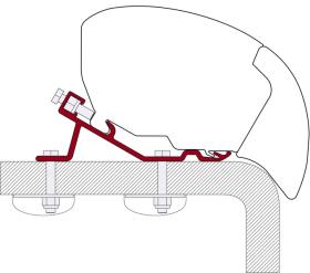 Adapter für Fiamma Dachmarkise F65 / F80