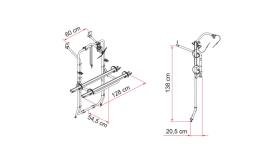 Fiamma Carry-Bike Mercedes-Serie – Mercedes Vito 1996–2003 – Silber