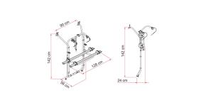 Fiamma Carry Bike für VW T6/T6.1 - Silber