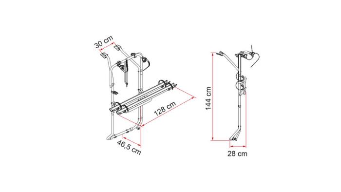 Fiamma Carry Bike VW T5 D / T6 D für Doppelheckklappe