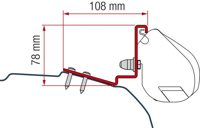 Markisenadapter für F35 Pro Dreamer