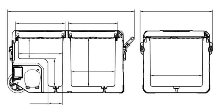 Carbest DualCooler 72L, 12/24V 2-Zonen-Kompressorkühler