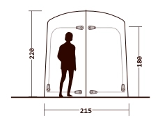 Outwell Seahaven Toiletten-/Badezelt, doppelt