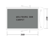 Outwell Gemütlicher Teppich Wolfburg 380A