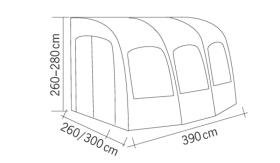 Reimo Markise MarinaHigh 390 Wohnmobil